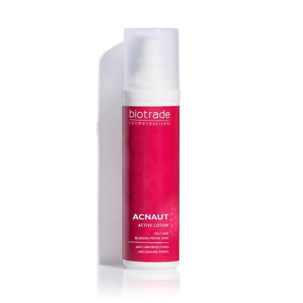 Biotrade Acnaut Lotion Aktiv För Fet Hy Med Tendens Till Imperfektioner Minskar Utslag 60 ml