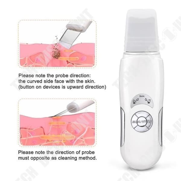 TD® Ultrasonic Face Cleaning Skin Scrubber Ansiktsmaskin