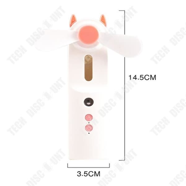 TD® ABS ansiktsfuktande ficka Instrument Vaporizer Liten fläkt USB-laddning multifunktionsluftfuktare