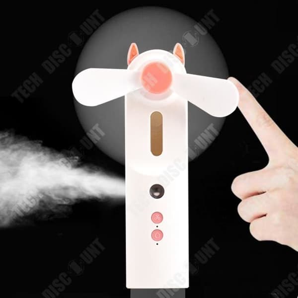 TD® ABS ansiktsfuktande ficka Instrument Vaporizer Liten fläkt USB-laddning multifunktionsluftfuktare