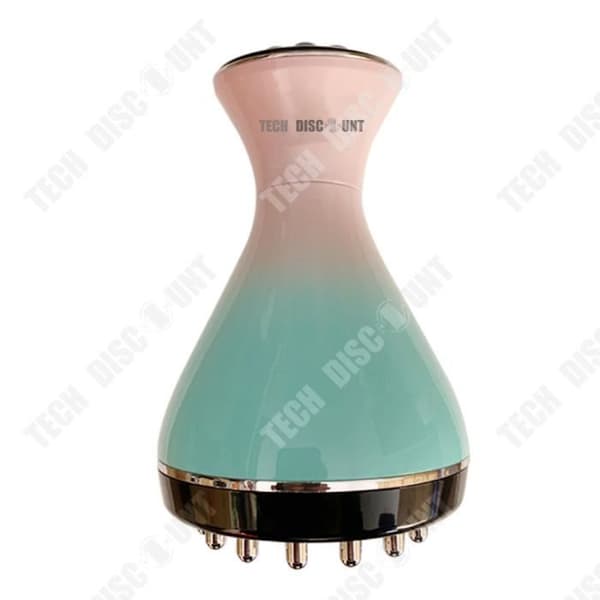 TD® 9-hastighets elektrisk Meridian Gua Sha-borste Rött ljus Uppvärmning buken Vibration Elektrisk skrapmassager