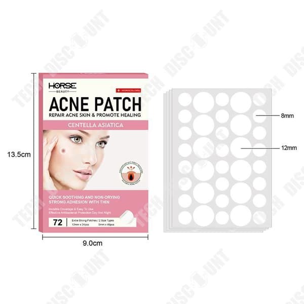 TD® Invisible Acne Patch, Acne Mark Patch, Natural Acne Removal Concealer, Acne Patch, Hydrocolloid Patch