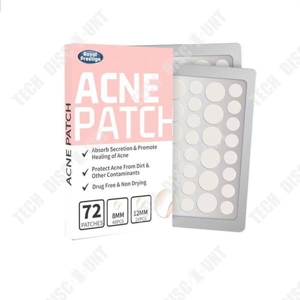 TD® Invisible Acne Patch med salicylsyra, Acne Mark Patch, Natural Acne Removal Patch, Hydrokolloid Patch
