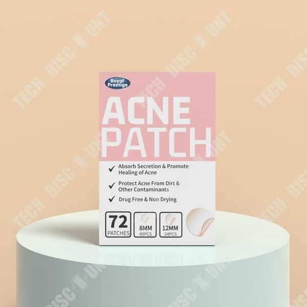 TD® Invisible Acne Patch med salicylsyra, Acne Mark Patch, Natural Acne Removal Patch, Hydrokolloid Patch