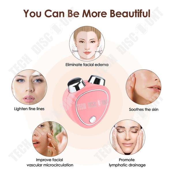 TD® Facial Beauty Instrument Microcurrent Lifting Roller Slimming Instrument Firming Facial Massager
