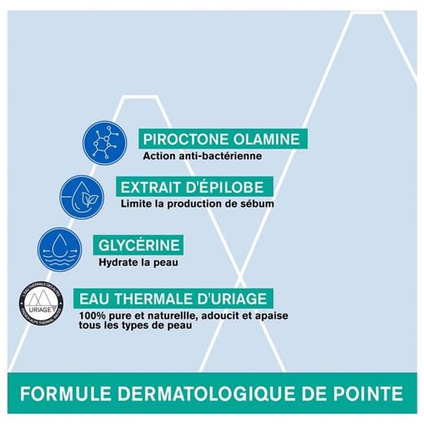 Gel Rengörande Uriage Hyseac - Fet Hy - Hypoallergenisk - 150ml