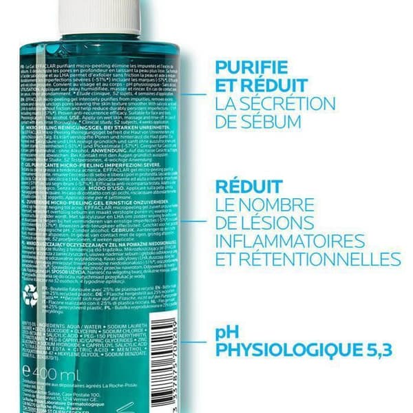 La Roche Posay Effaclar Purifying Micro-Peeling Gel 400ml