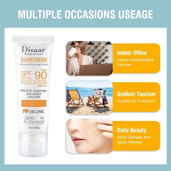 Disaar Facial Sunscreen Cream SPF 90 Body Protector Solar Lotion