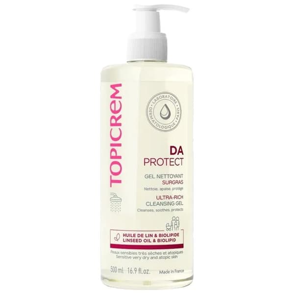Rengöringsgel - Topicrem - DA - 500ml - Hypoallergen - Känslig hud