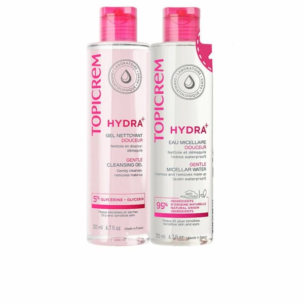 Rengörande ansiktsgel Topicrem HYDRA+ 2 Delar