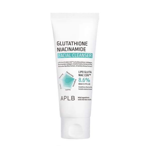 APLB Glutathione Niacinamide Facial Cleanser 80 ml - ljusare och lugnande ansiktsrengöringsskum