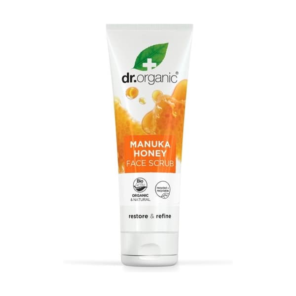Exfoliant Ansikte - Dr.Organic - Manukahonung - 125ml - Alla hudtyper - Dag och Natt