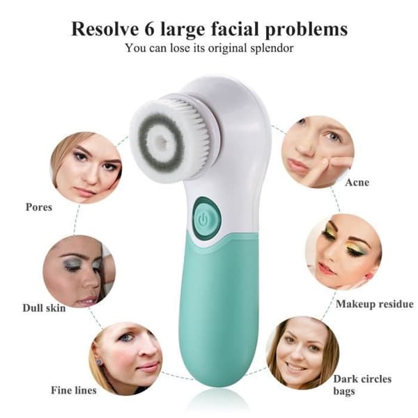 TOUCHBeauty TB-14839 Roterande ansiktsborste Ansiktskropp och vattentätt djuprengöringssystem med 2 spinnhuvuden