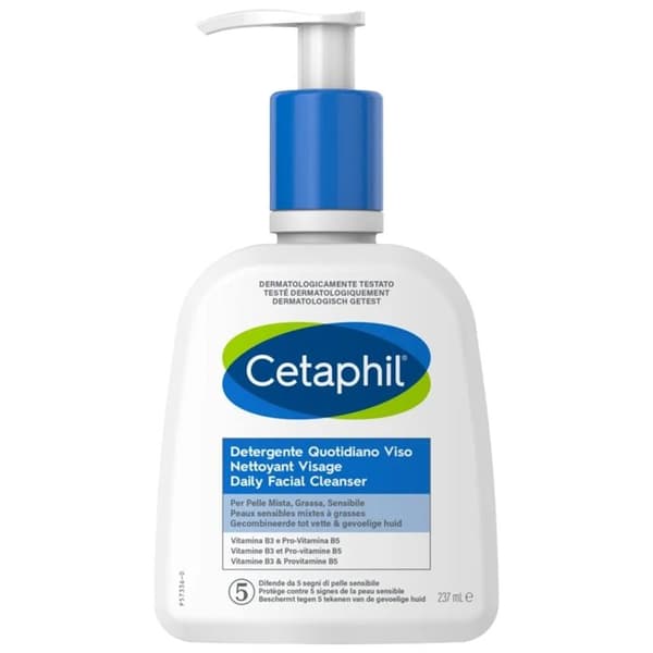 Rengöringsgel - Cetaphil - 237ml - Känslig hud - Hypoallergenisk - Vitamin B3 och B5