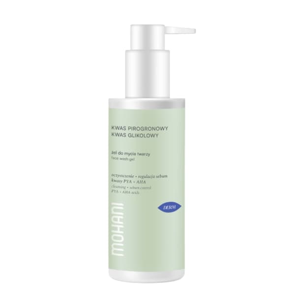 MOHANI Pyruvinsyra och glykolsyra ansiktsrengöringsgel 150 ml