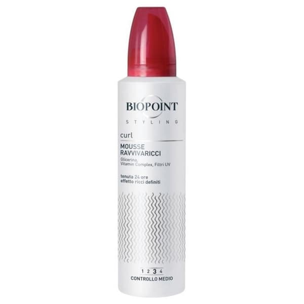 Biopoint Styling Curl Mousse Ravvivaricci 150 ml (schiuma ravvivante ricci fissaggio medio)