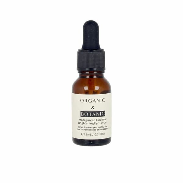 Serum til Øjenpleje Organic & Botanic Lysreflekterende Kokos (15 ml)