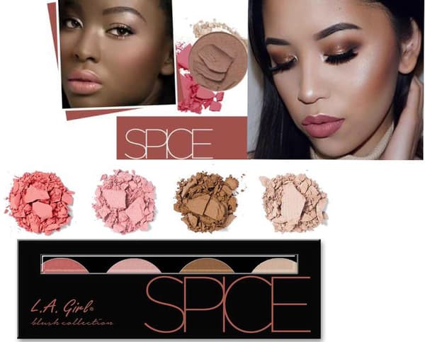 L. A. Girl Beauty Brick Blush Palette - Spice