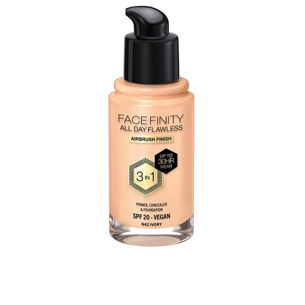 FACEFINITY ALL DAY FLAWLESS 3 IN 1 makeup base #N42-ivory 30 ml