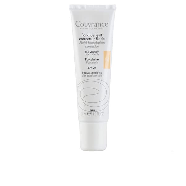 COUVRANCE fluid makeup base for sensitive skin #honey 30 ml