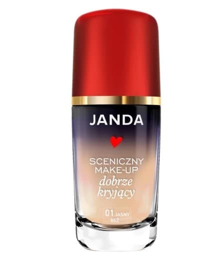 JANDA - läpinäkymätön lava MAKE-UP 01 VAALEA BIEGE, 30 ml