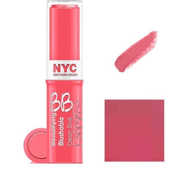NYC BB Cream To Powder Blush Stick-Never Sleeping Pink