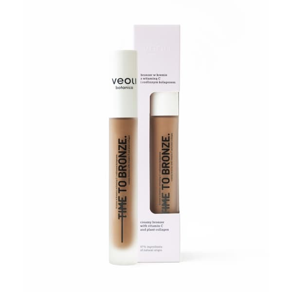 Veoli Botanica TIME TO BRONZE -pronssi voiteessa, jossa on C-vitamiinia ja kasvikollageenia, 10 ml