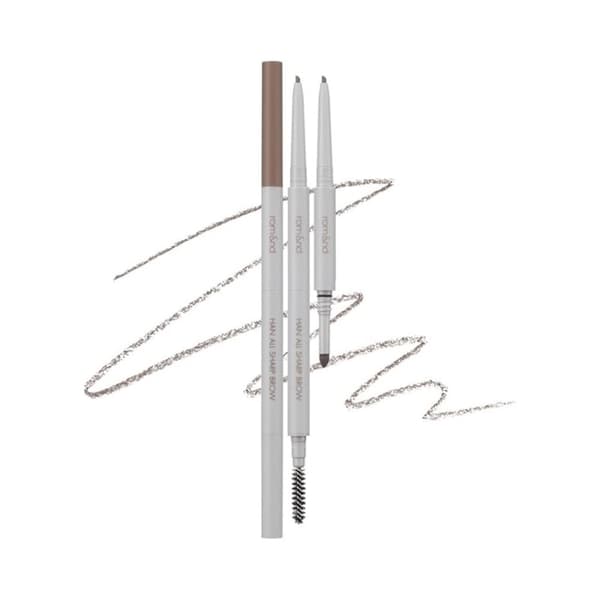 rom&nd Han All Sharp Brow C3. Modern Beige 0.24 g - kulmakynä luomivärillä, viileä tuhkanbeige