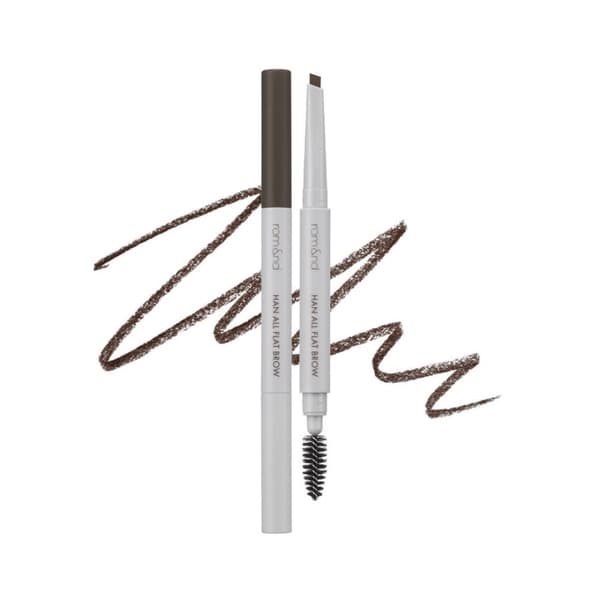 rom&nd Han All Flat Brow W1 Gentle Brown 0.17 g - kulmakynä, lämmin tummanruskea
