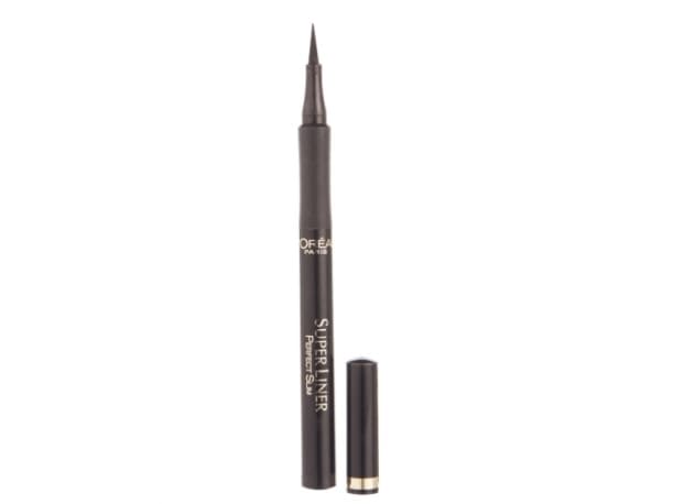 L'Oréal Paris Make-Up Designer Super Liner Perfect Slim - Intens Black - Eyeliner, Solid, Svart, Intense black, Kvinna, 0,4 mm, 6 månad (er)