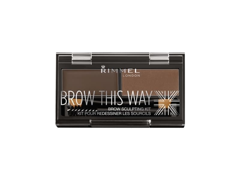 Rimmel Brow This Way, 2 färger, Brun, Mörkbrun, MICA, TALC, DIMETHICONE, CAPRYLIC/CAPRIC TRIGLYCERIDE, MAGNESIUM STEARATE, PHENOXYETHANOL,..., Rectan