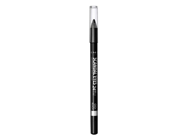 Rimmel London Scandal Eyes Kohl Kaja Eye Liner Pencil, Waterproof, Smudge-Proof Formula For Sensitive Eyes, Jet Black