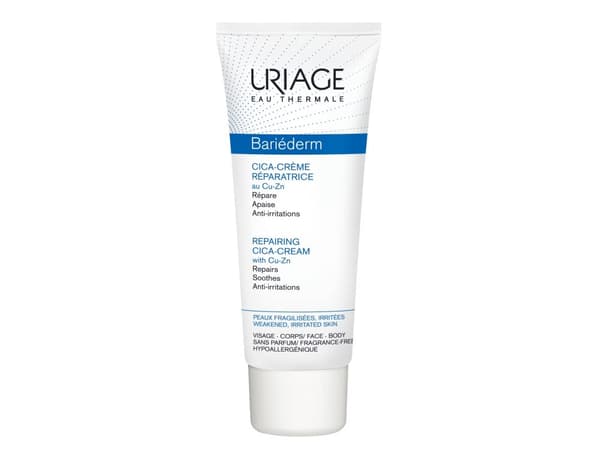 Uriage Bariéderm Cica-Cream, Gräddvit, Unisex, Skyddande, Reparation, Utjämnande, Vårdande, Problemhud, Känslig hud, 100 ml, Rör