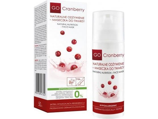 GoCranberry Face mask NATURAL NUTRITION 50ml