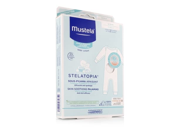 Mustela Bacbac Stelatopia Skin Shooting Pajamas Atopic-Prone Skin 12-24 kuukautta / 74-86cm