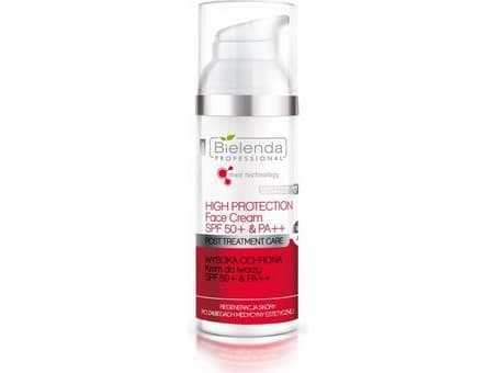 BIELENDA PROFESSIONAL_High Protection Face Cream SPF50+ Face Creme for hudregenerering etter estetiske medisinbehandlinger 50ml