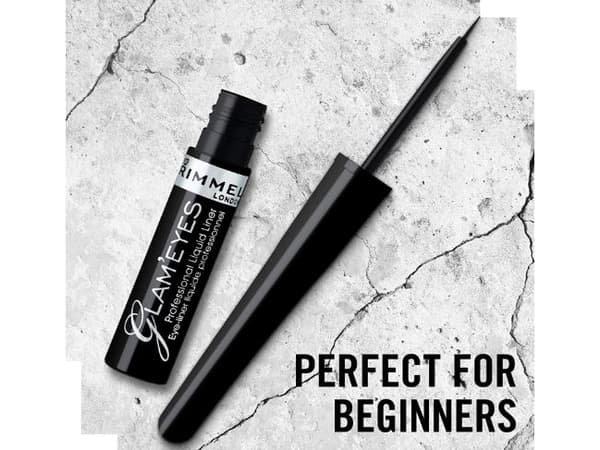 Rimmel Glam'eyes Professional Liquid Eye Liner, Black Glamour (3.5 ml)