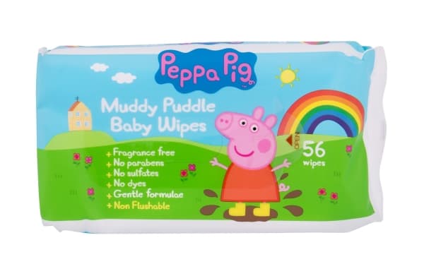 Peppa Pig Peppa Baby Wipes 56pc Cleansing Wipes