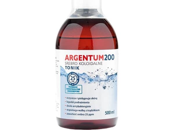 Aura Herbals Argentum 200 Face Tonic 25PPM kolloidalt sølv 500ml
