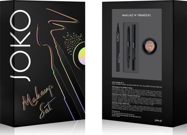 Joko Joko Makeup Set No. 2 Make-up set (eyeliner + eyebrow pencil + shadow) 1 pack.