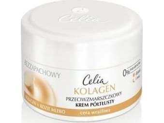 Celia Collagen Series Hajusteeton ryppyjä ehkäisevä puolirasvainen voide herkälle iholle 50 ml