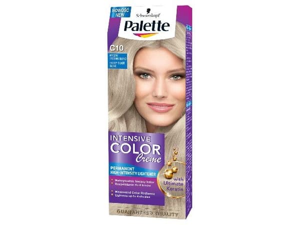 H PALETTI INTENS CREME C10-huurteinen hopeanvaalea vaalea väri