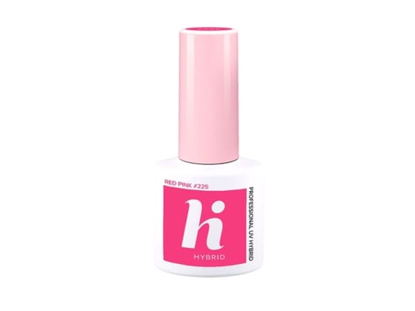 Hi Hybrid Gel-lakk nr. 225 Rød Rosa 5ml
