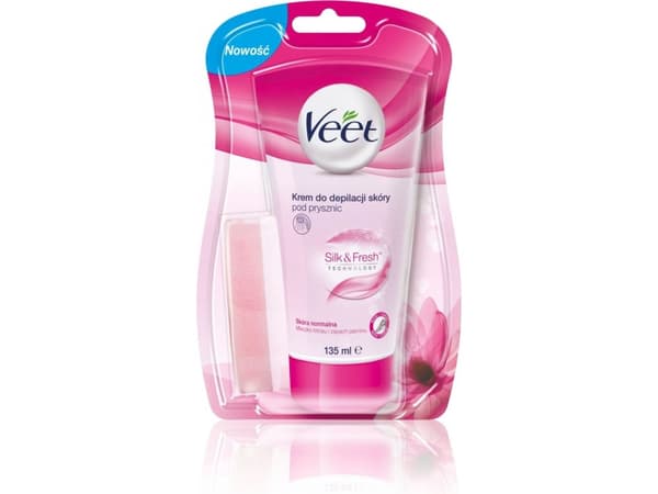 VEET_Silk&amp;Fresh shower depilatory cream with jasmine scent 135ml