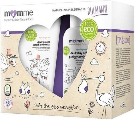 MOMME SET Mother Baby Natural Care mother set intensive treatment against stretch marks 150ml gentle body wash and intimate hygiene gel 150ml