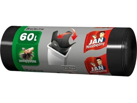 SAR JAN NZ SEKER HD sort 60L/26stk bundet