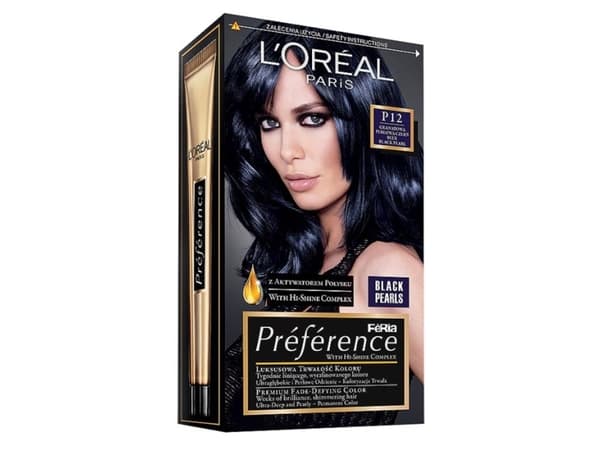 L'OREAL_Feria Preference hårfarge P12 Navy Blue Pearl Black