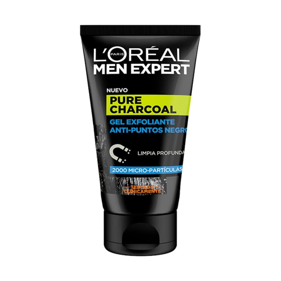 Eksfolierende ansigtscreme Pure Charcoal L'Oreal Make Up (100 ml)