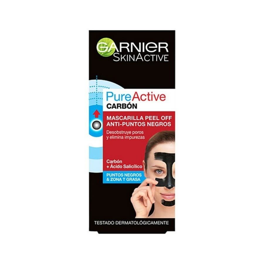 Maske til porrerens Pure Active Carbon Garnier (50 ml)