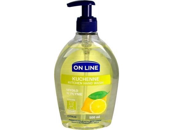 On Line Kitchen Soap in a Citrus 500ml dispenser